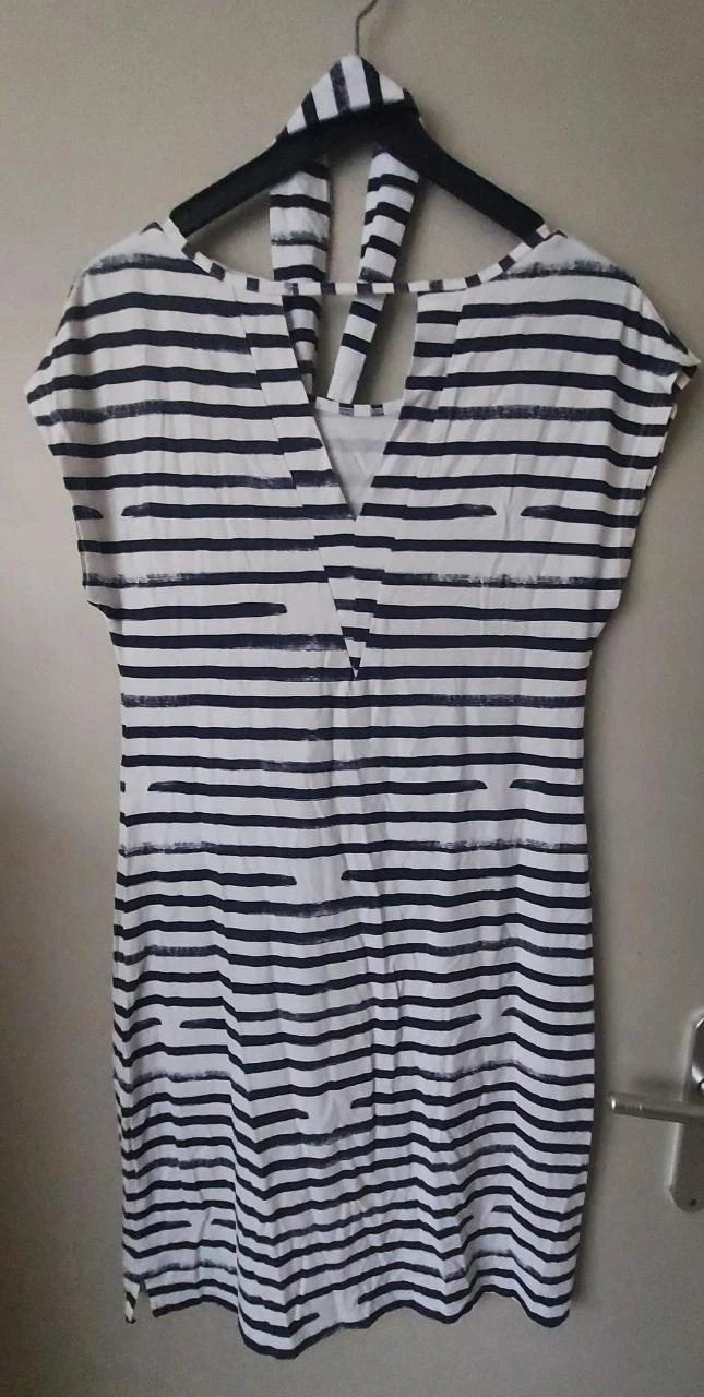 Vestido listrado com detalhe de laço, Carola van Benthum, tamanho P – photo 2